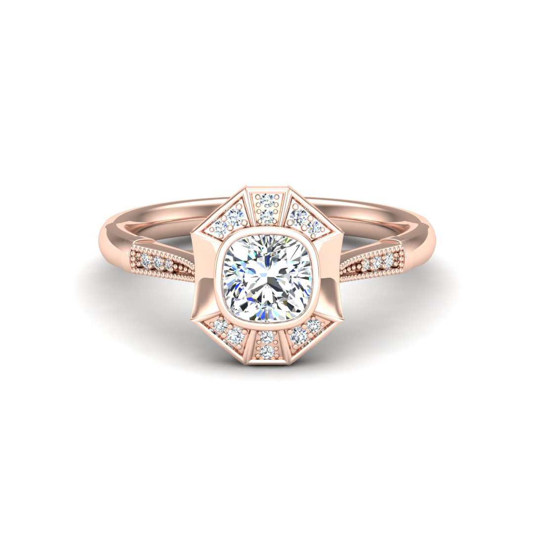 Fatima Halo Engagement Ring